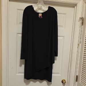 Authentic Original Vintage Style Black Long Sleeve Dress